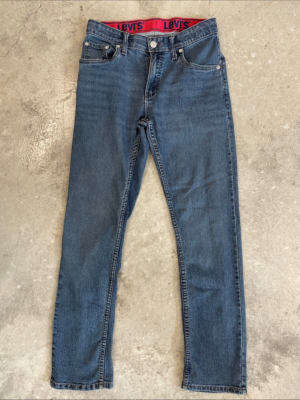 Levi's boys Blue Slim Straight Jeans